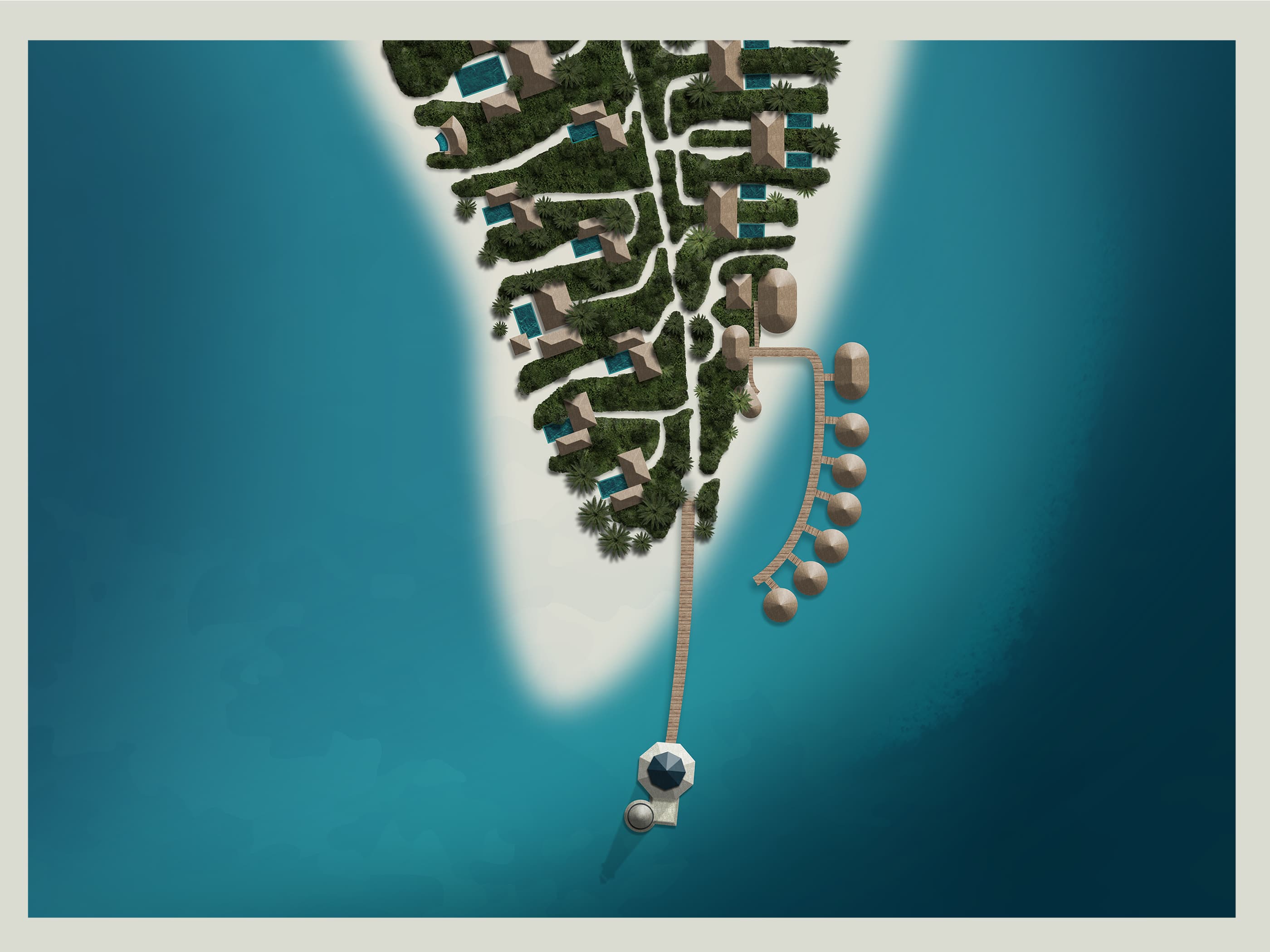 Intercontinental Maldives Maamunagau Island Resort Map