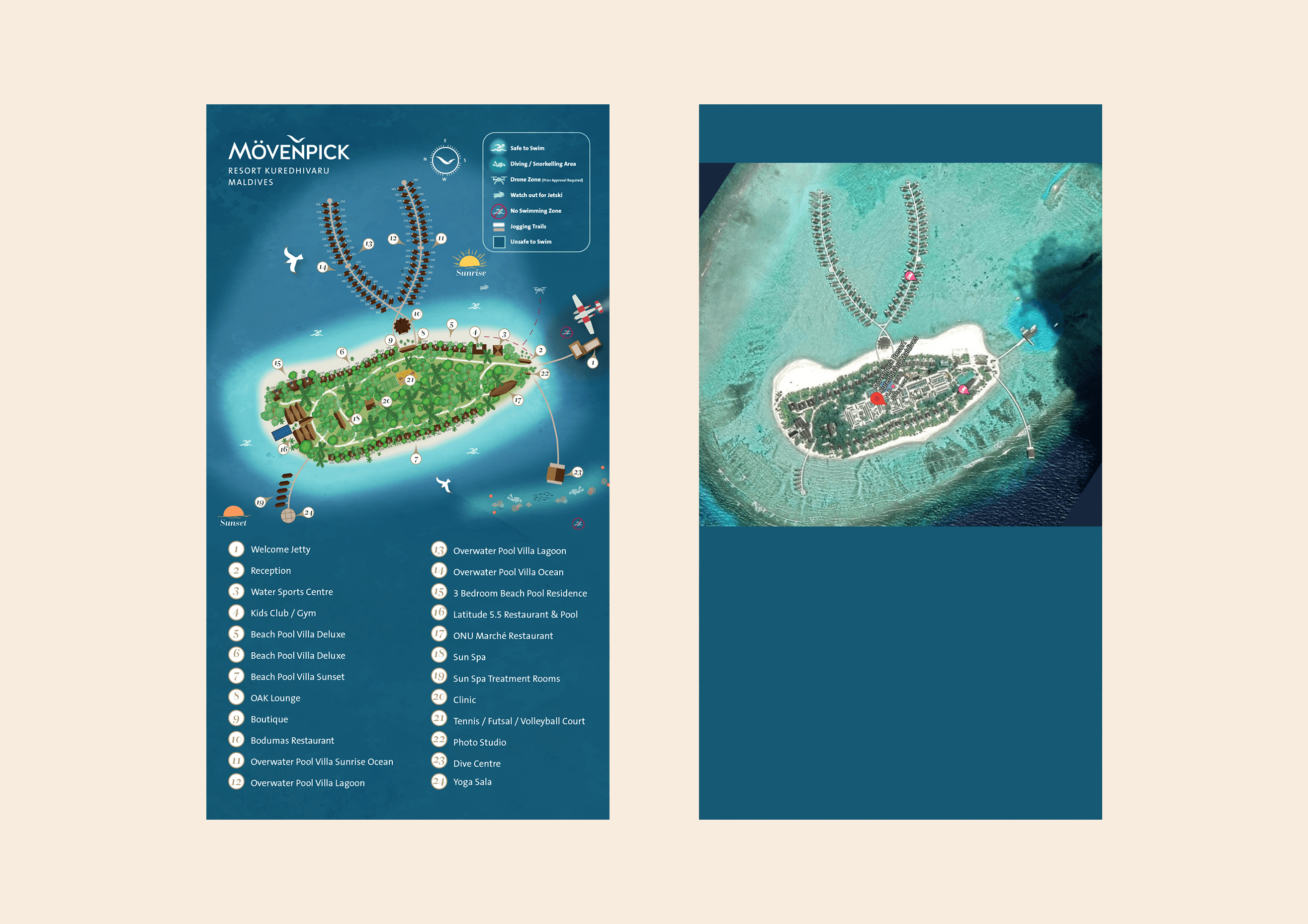 Movenpick Kurehdivaru Maldives Resort Map